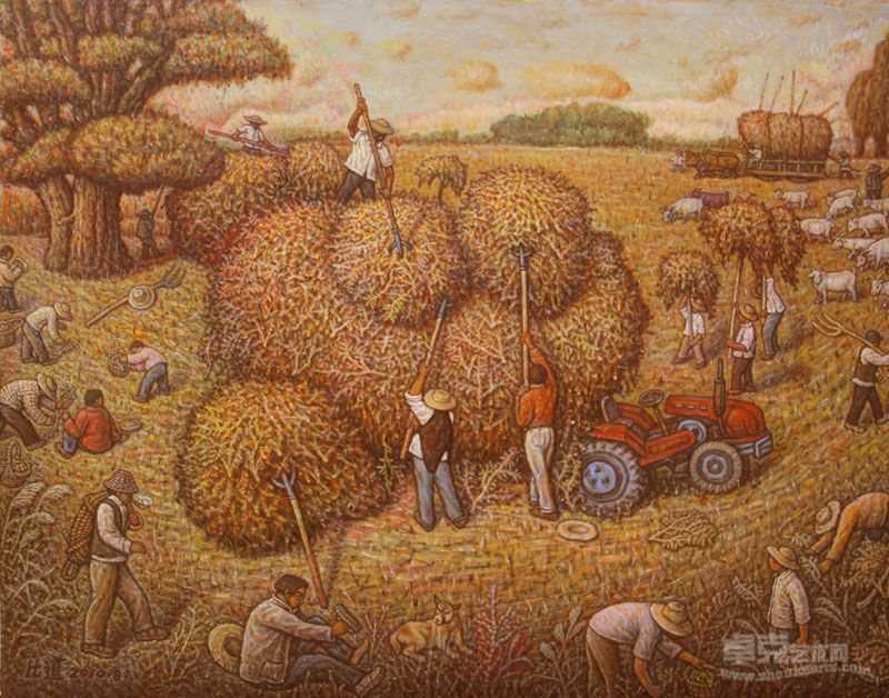《南塘乡的秋天》117x91cm 李比道