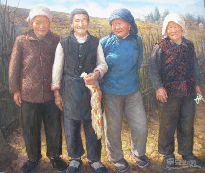 《第一次合影》110.5x130 江新林
