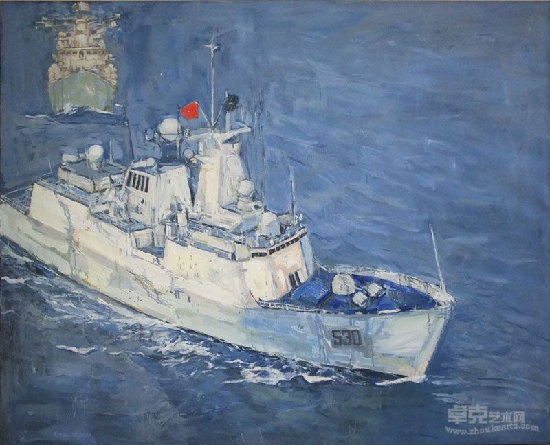 《海上卫士》120X150 吴晗华