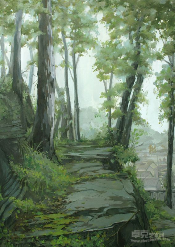 《山里人家》110x140 孙国良
