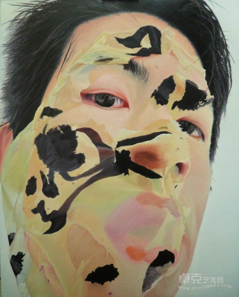 金冲 《掩--面纱系列：NO.1》100.80cm布面油画 2011