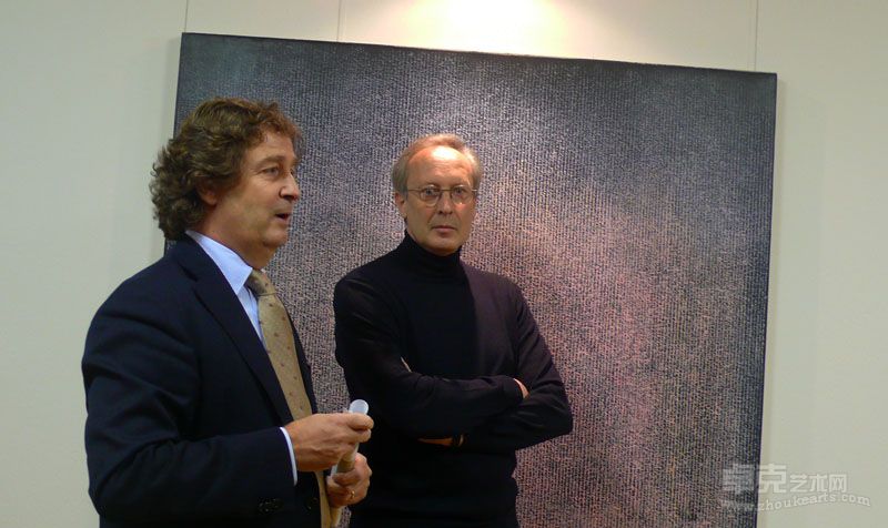 玛萨诺市长GIOVANNI BRUSCHETTI与策展人 ERMOTTI在开幕式