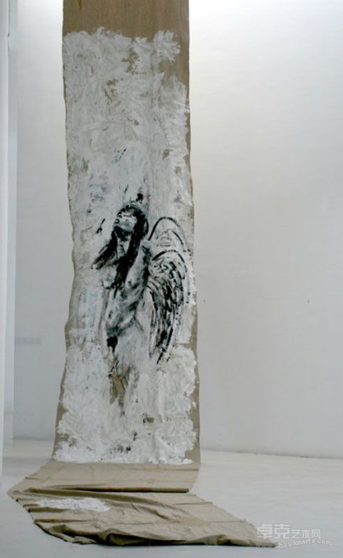 2010·灵与肉的迷失之书  布面丙烯  2010x200cm