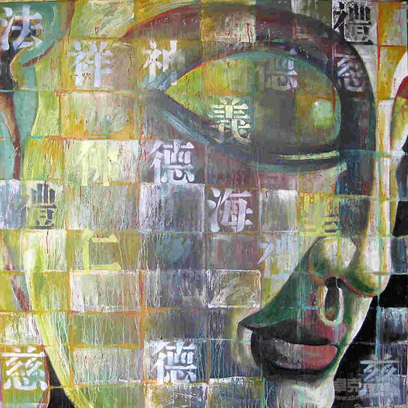 马泽霖  新。佛 150cmx150cm   油彩，丙烯 2011年