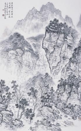 墨池留川影