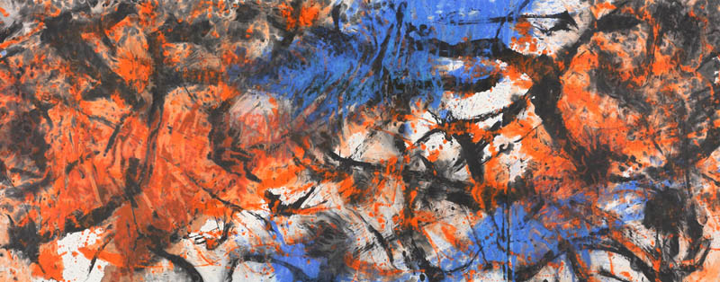 宇宙洪荒 综合材料 2012年 144×367cm