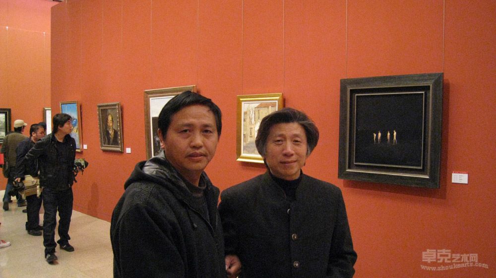 2009年徐旭与中国美术馆馆长范迪安先生在中国美术馆