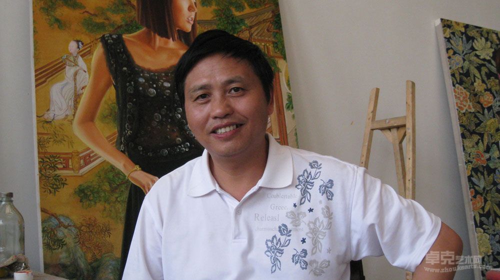2009年徐旭在北京马泉营北京艺术驿站工作室
