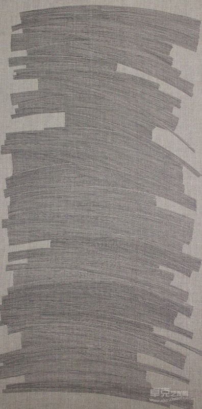 吴幼明 布面油性笔 50x100cm 2012年