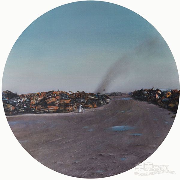 繁华拉的屎_Wastes of the Prosperity_GongHe_50x50cm_Oil on Canvas_2012_w600