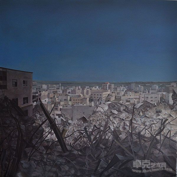 无主之城 2_City of God 2_GongHe_150x150cm_Oil on Canvas_2012_w600