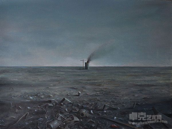 消费世界的挽歌 2_The Dirge of Consumption World 2_GongHe_60x60cm_Oil on Canvas_2012w600