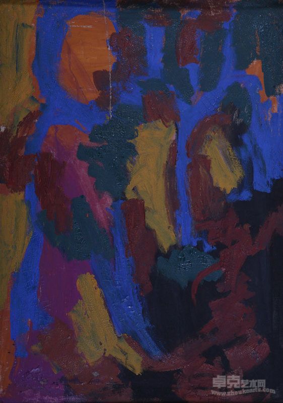 抽象 布面油画 96.5X71.5cm 1990