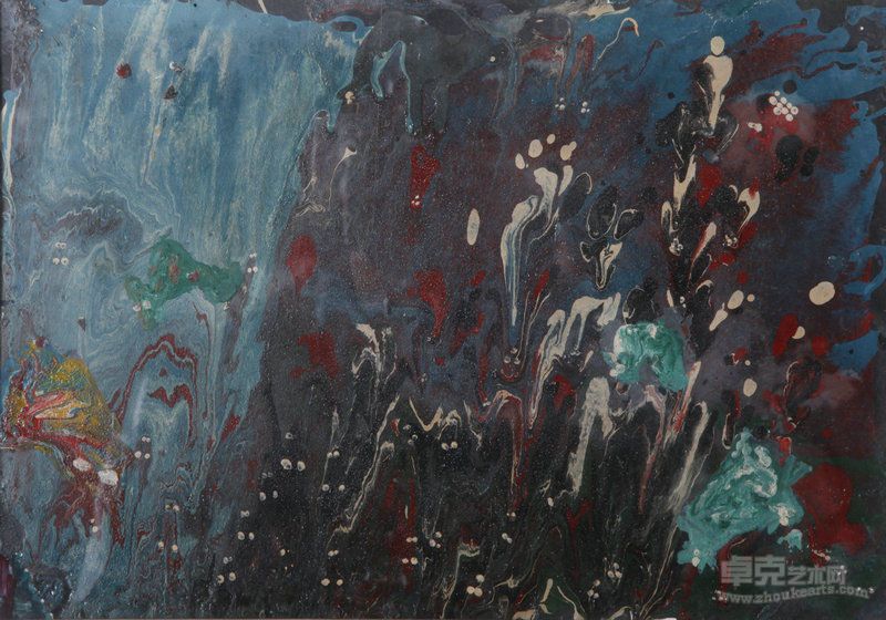 日记系列  纸面油画 25X36cm 1970年代