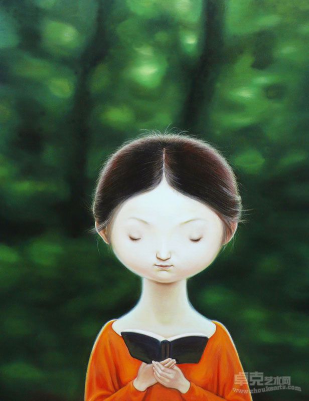 林海容 夏日   57cm×77cm 纸本绢版 2011年