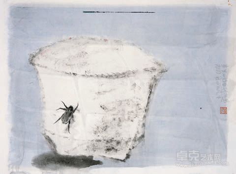 谢海 画室系列 绝色之兰 纸本版画 33cm×43cm 2012