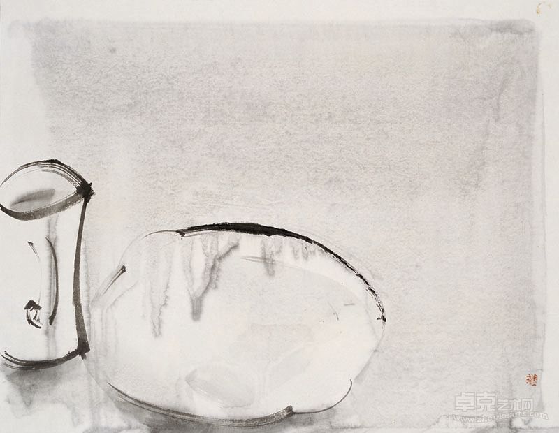 谢海 真水无香系列之八 纸本版画 33cm×43cm 2012