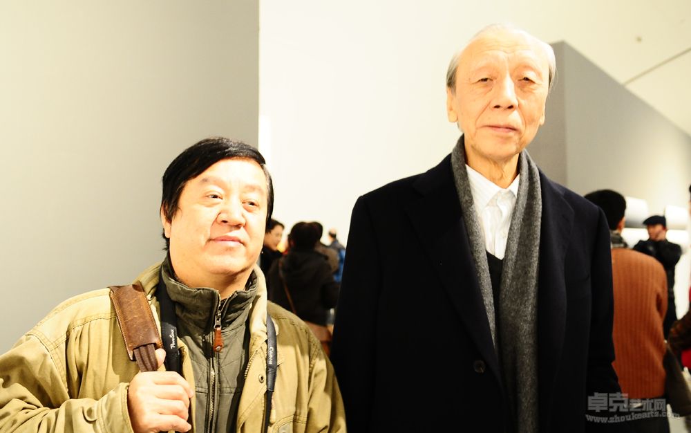 2011年傅强与前中国油画学会主席詹建俊合影