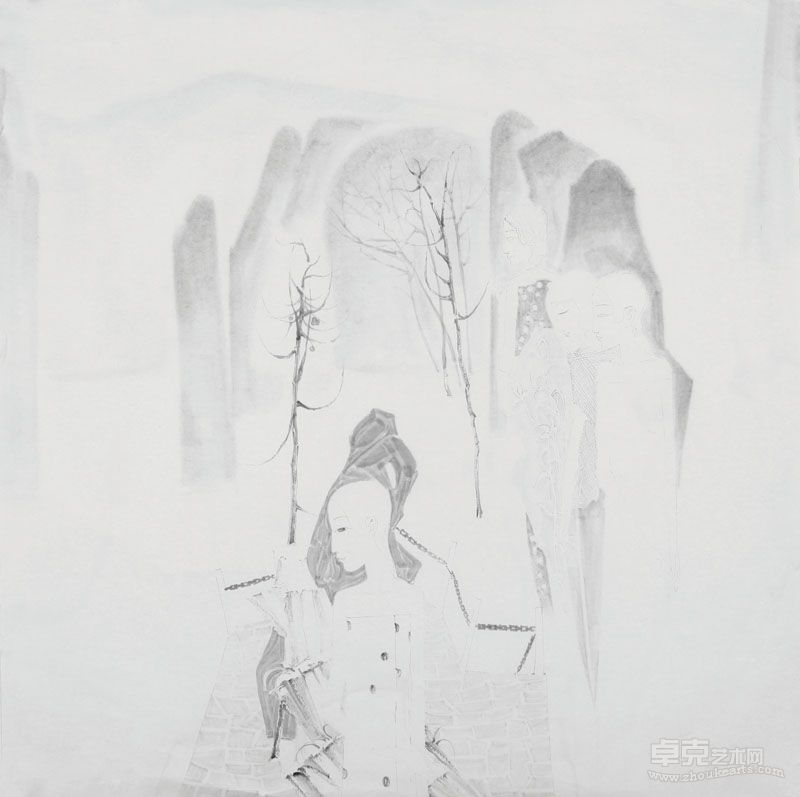 桂林2 60x60cm 纸本水墨
