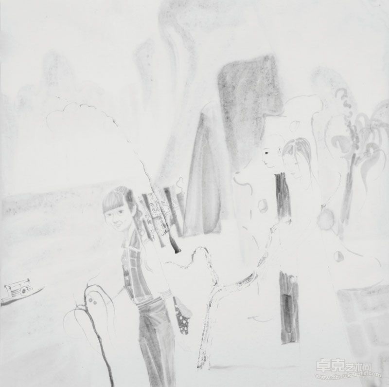 桂林8 60x60cm 纸本水墨