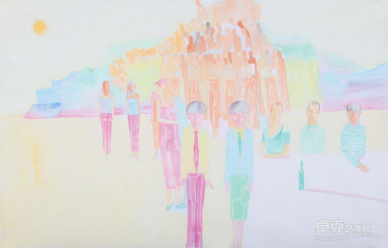 家园5 47x70cm 彩墨