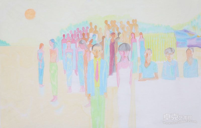家园9 47x70cm 彩墨