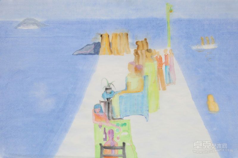 家园12 47x70cm 彩墨