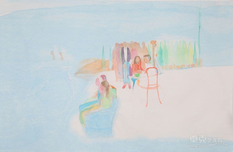 家园18 47x70cm 彩墨