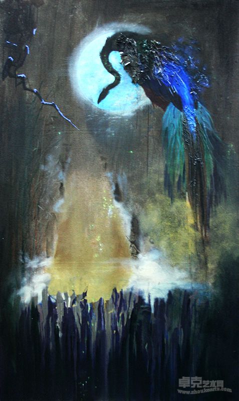 刘铭 满月时分90×160cm