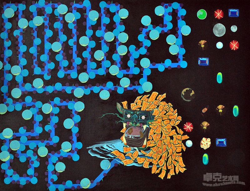 刘铭 贪吃饕餮160×120cm