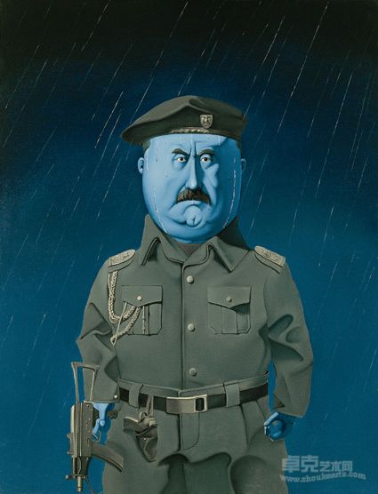 孔巍蒙-金枪与绶带     油画 120x100cm 2006