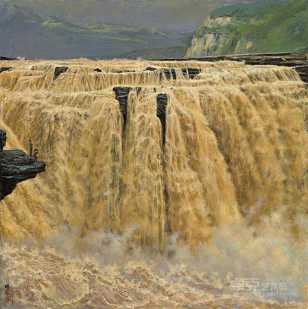 《黄河》朱曜奎2008油画