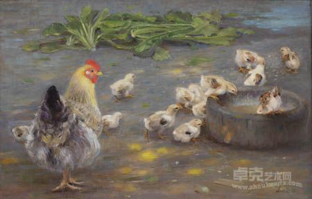 《守护》董蕾2012油画