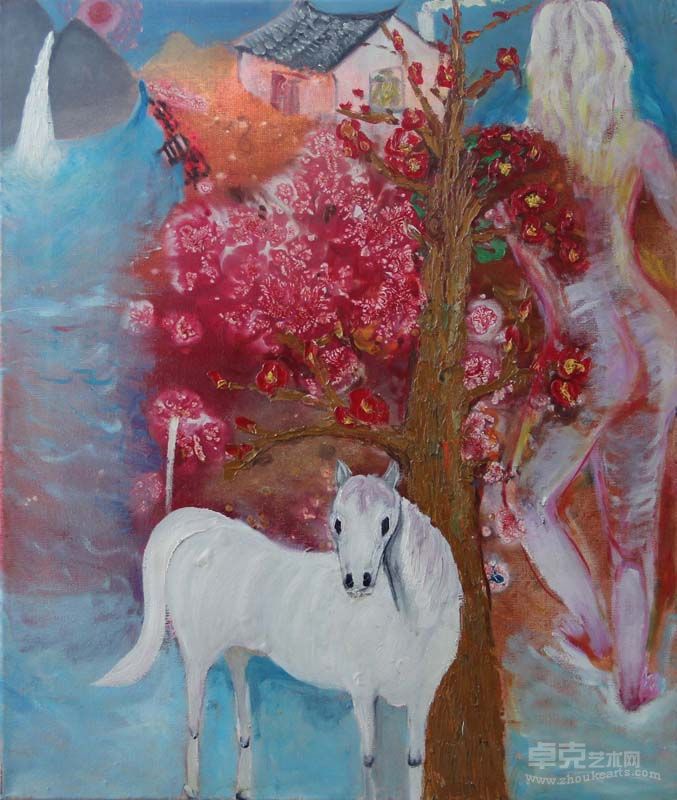 流浪7 尺寸50X60 油画