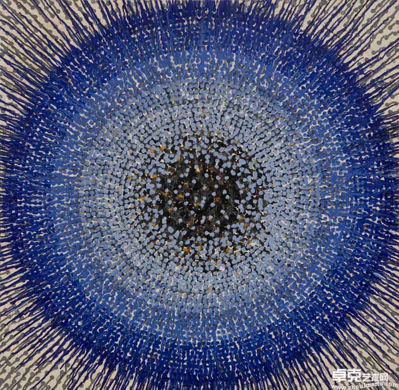 孟禄丁—元速 no1599  布面丙烯 85x85cm 2010 Yuan Speed no1599 Acrylic on canvas 85x85cm  2010
