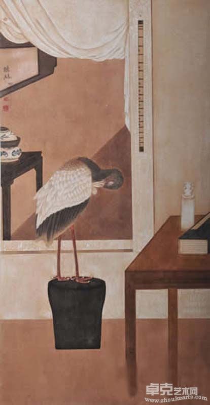 后宫往事之一  62x119.3cm   2009