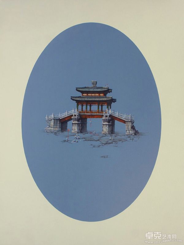 红城记12 布面丙烯   Red city12 200X100cm 2009