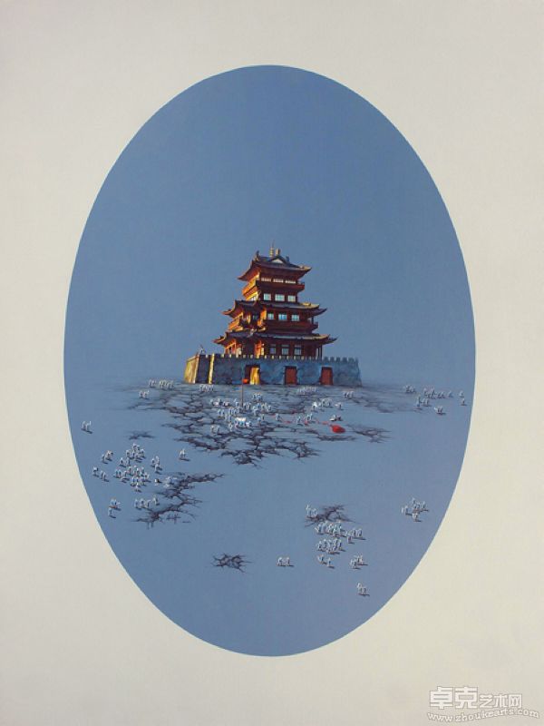 红城记17 布面丙烯 200X150CM 2009年