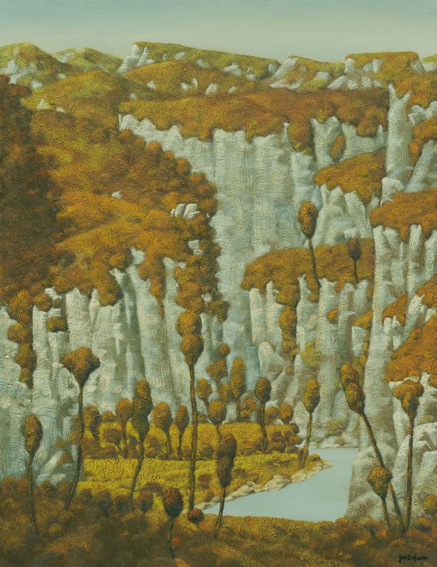 郭玉川 秋行百里峡 80x60