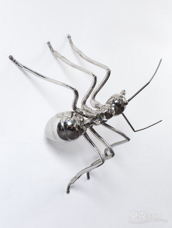 陈志光作品-蚂蚁宝贝 1 Ant baby 1 不锈钢 锻造Stainless steel forging30x30x10cm 2008