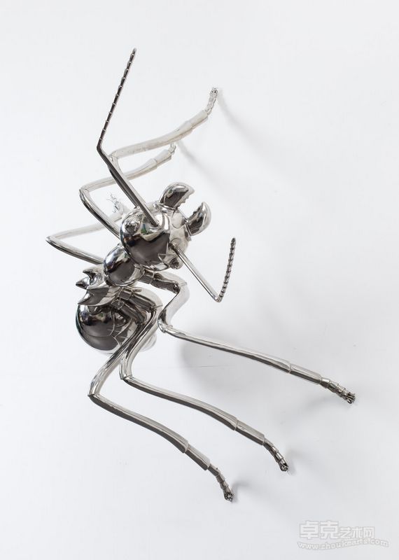 陈志光作品-蚂蚁宝贝 1 Ant baby  1 不锈钢 锻造Stainless steel forging30x30x10cm 2008