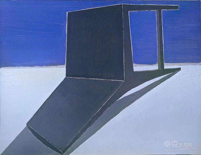 毛旭辉作品-倒下的靠背椅 深秋 A fallen chair late autum 布面油画 Oil on canvas 130x100 2009