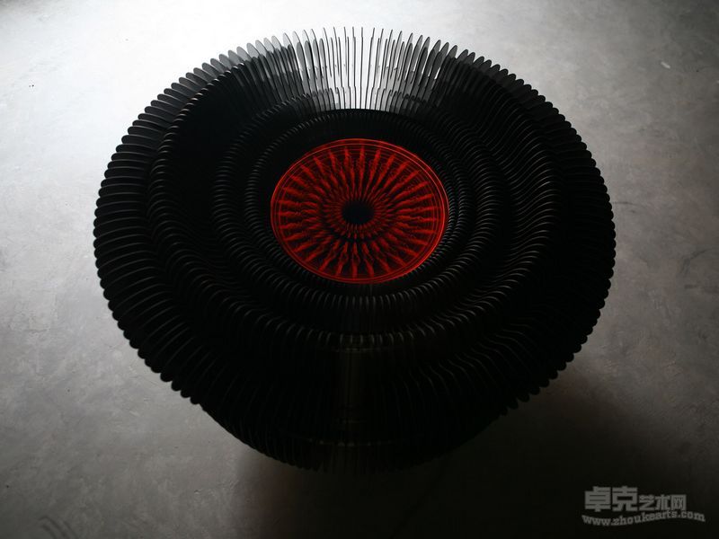 许仲敏作品-《罂粟No.2》poppy No.2 机械装置 Mechanism 138cm x 96cm 2006