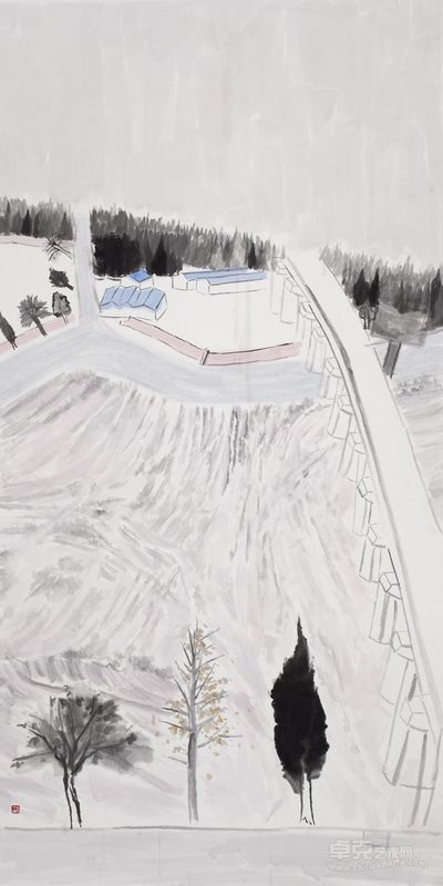 王牧羽：俯系列之一  136·68  纸本水墨 2011