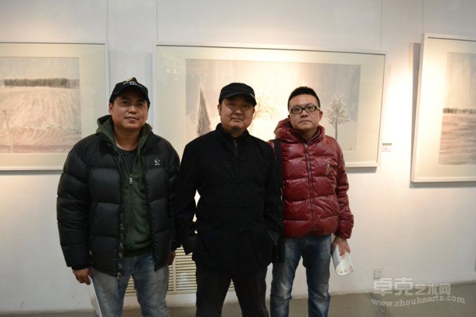 赵飞 王牧羽 王煜 在王牧羽的风景展上
