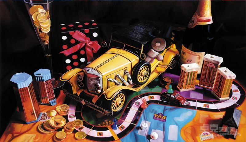 曾郁嘉 慾望童話2-3 油彩 畫布 97x162cm 2010