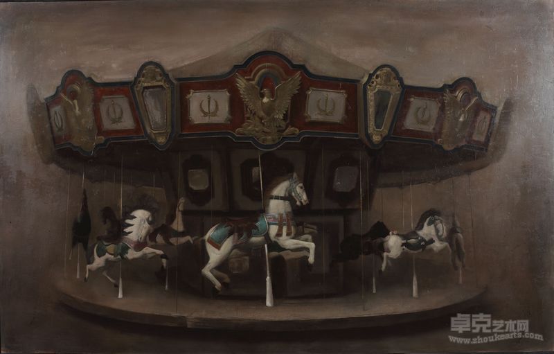 何军 转马 200×300cm 布面油画 2008