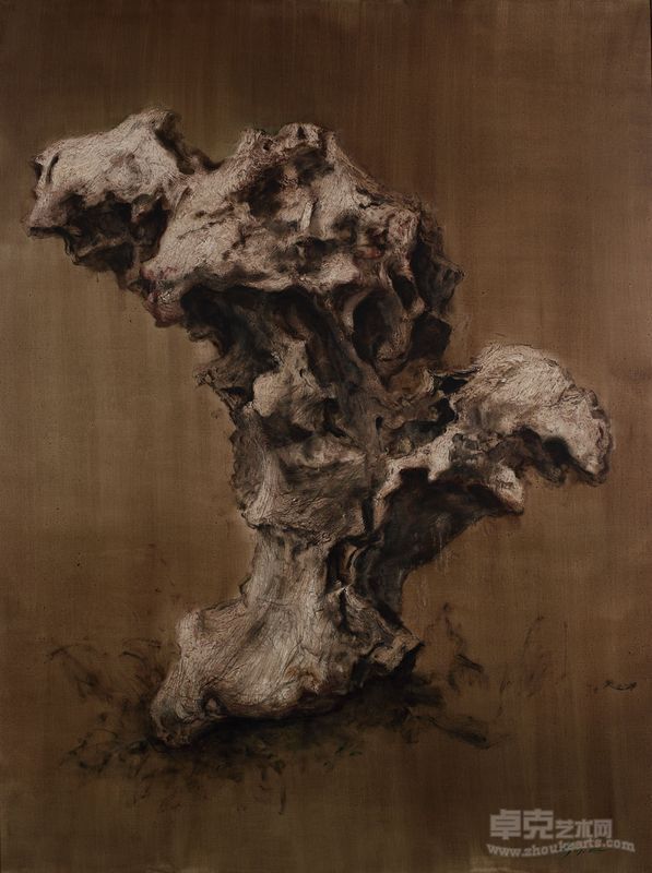 何军 石头 200×150cm 布面油画 2009