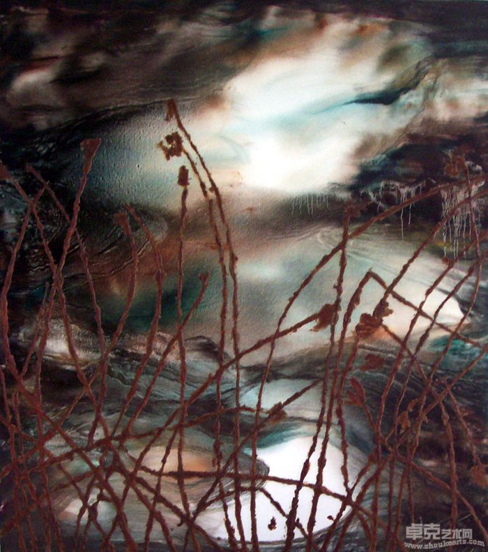 秋去 布面油画综合材料 150X170CM  2011