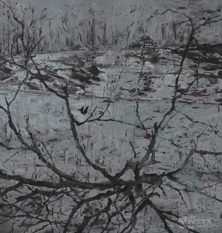 郭笋  景色 200CM X 210CM 布面丙烯   2011